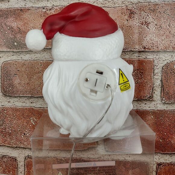 Santa Claus Lights Up Mini Christmas Tree Topper Light LED Glowing Decor Holiday - Picture 12 of 16